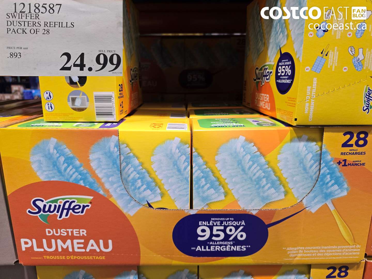 1218587 SWIFFER DUSTER REFILLS PACK OF 28 $24.99