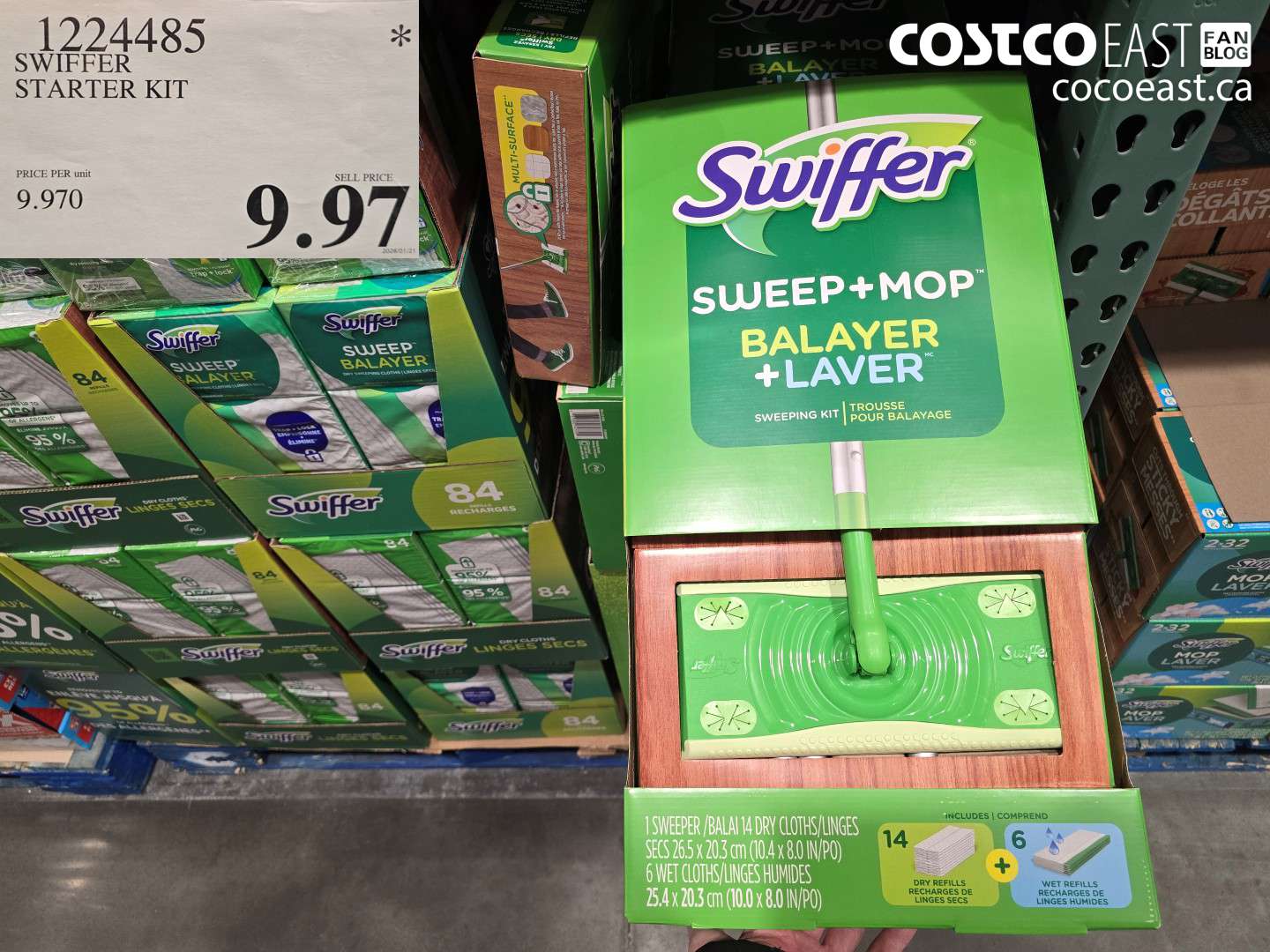 1224485 SWIFFER STARTER KIT $9.97