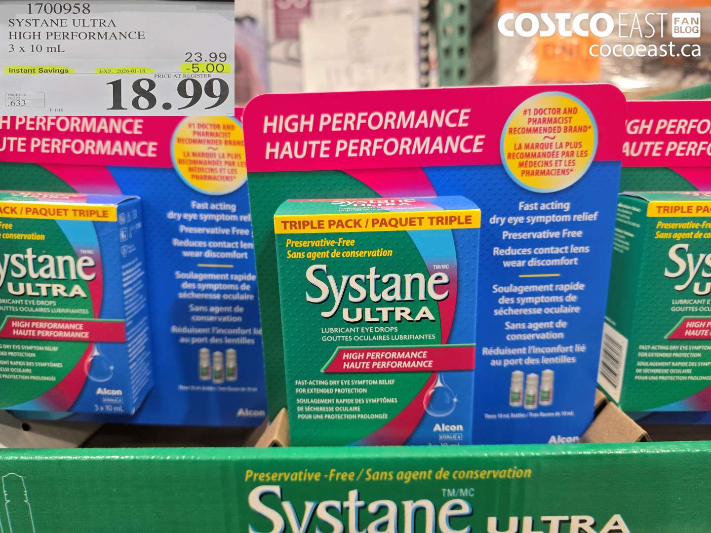 1700958 SYSTANE ULTRA PRESERVATIVE FREE 3 X 10 ML ($5.00 INSTANT SAVINGS EXPIRES ON 2026-01-18) $18.99