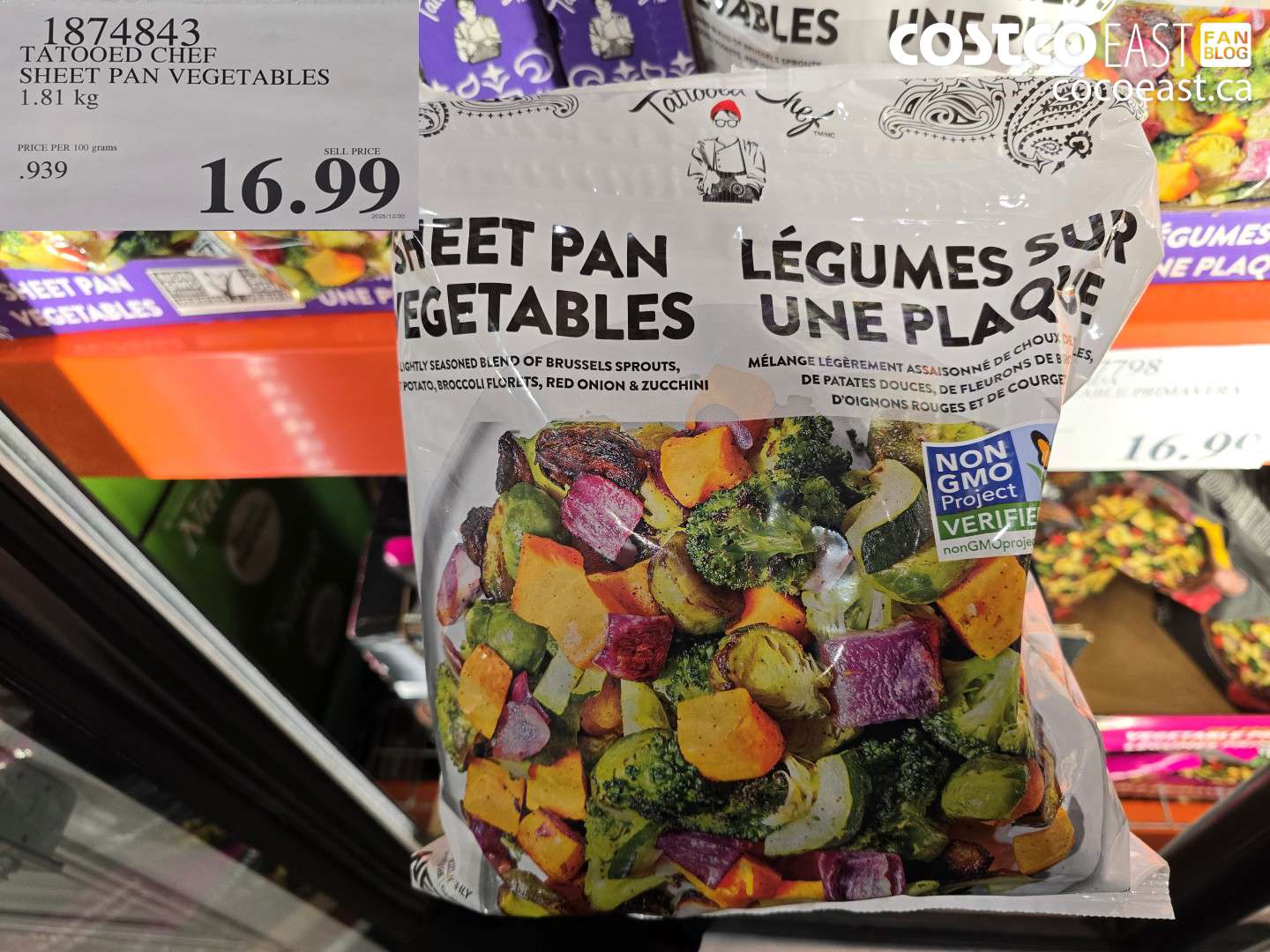 1874843 TATOOED CHEF SHEET PAN VEGETABLES 1.81 kg $16.99