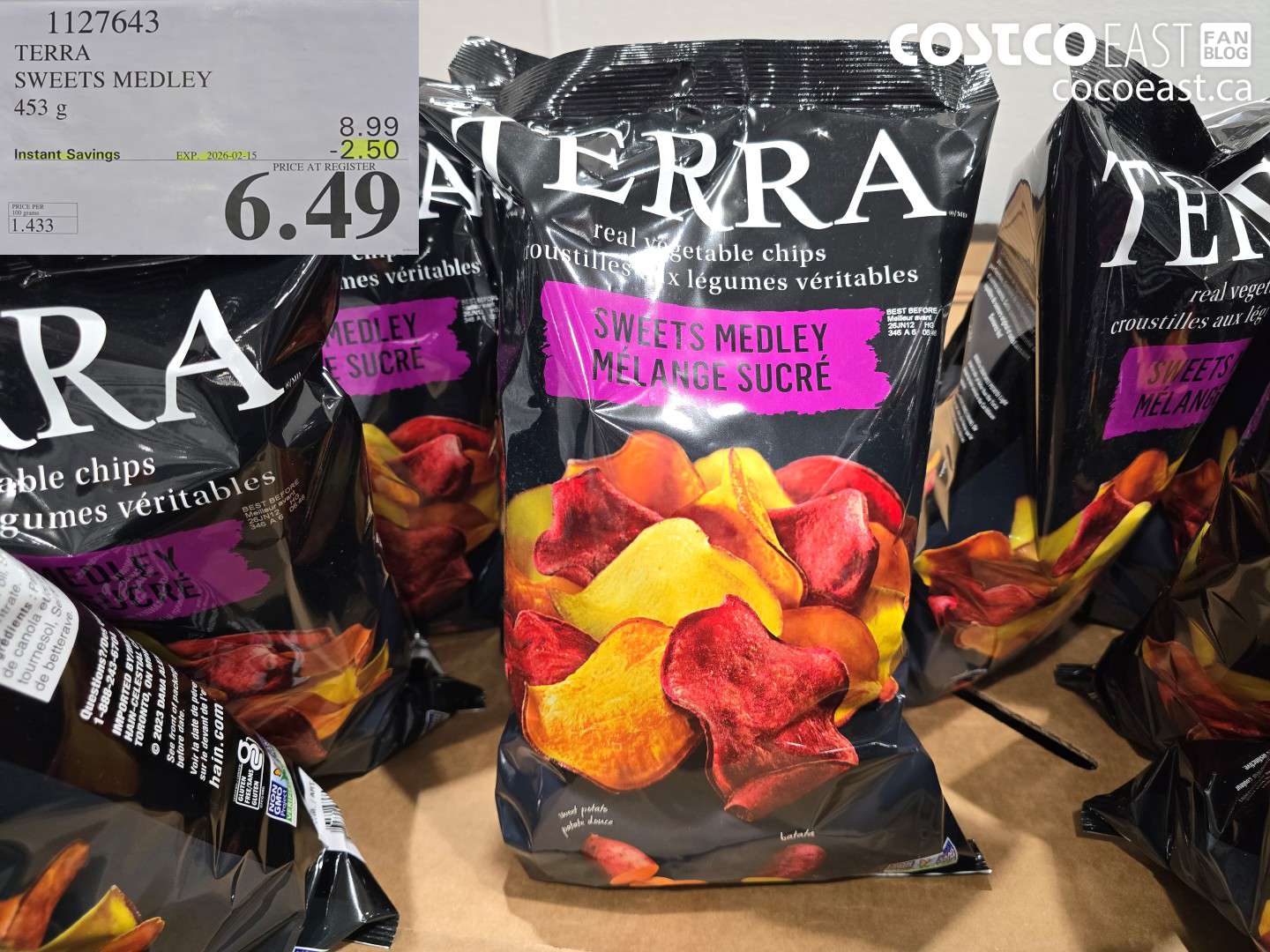 1127643 TERRA SWEETS MEDLEY 453 G ($2.50 INSTANT SAVINGS EXPIRES ON 2026-02-15) $6.49