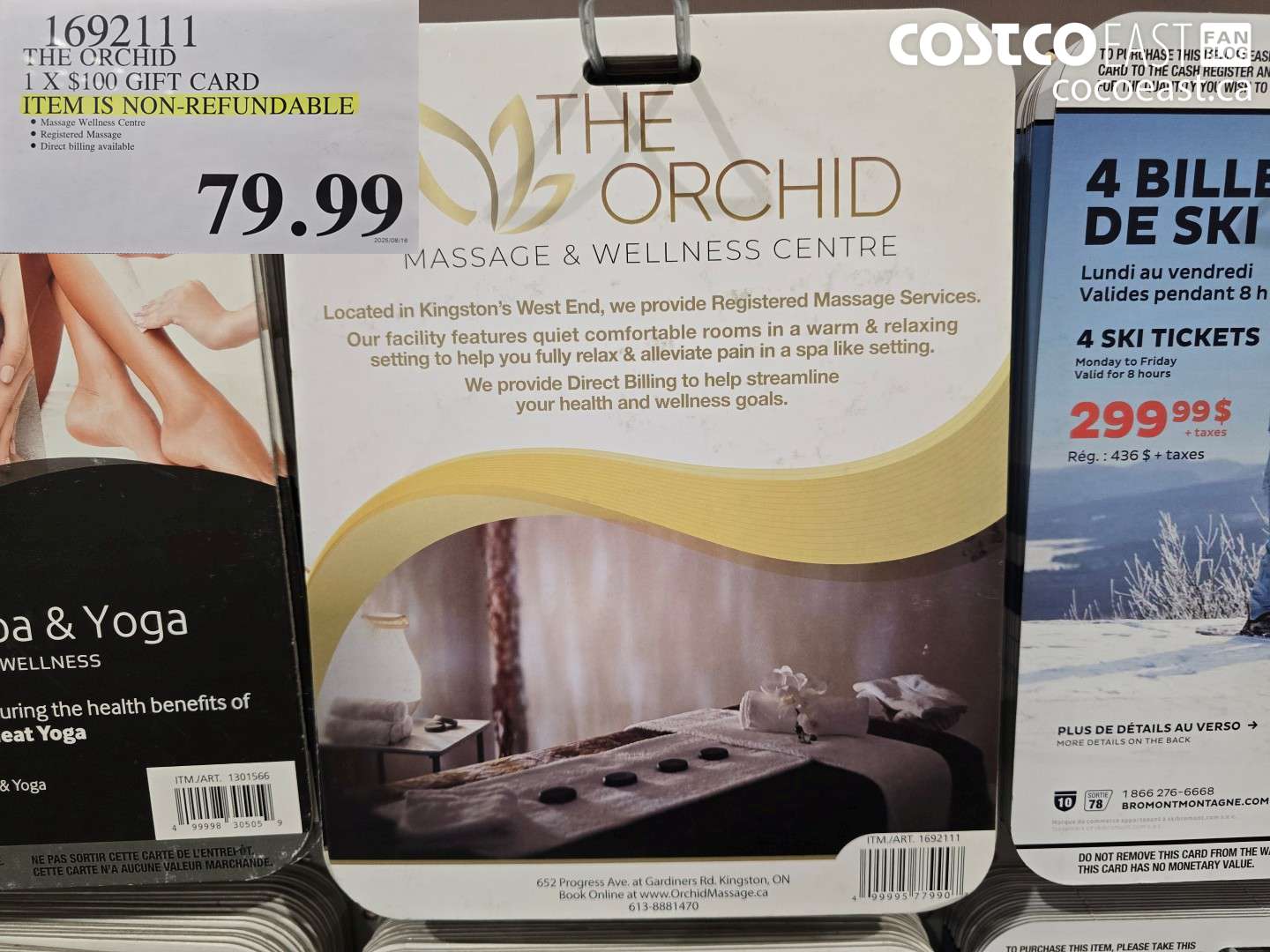 1692111 THE ORCHID 1 X $100 GIFT CARD THIS ITEM IS NON-REFUNDABLE $79.99