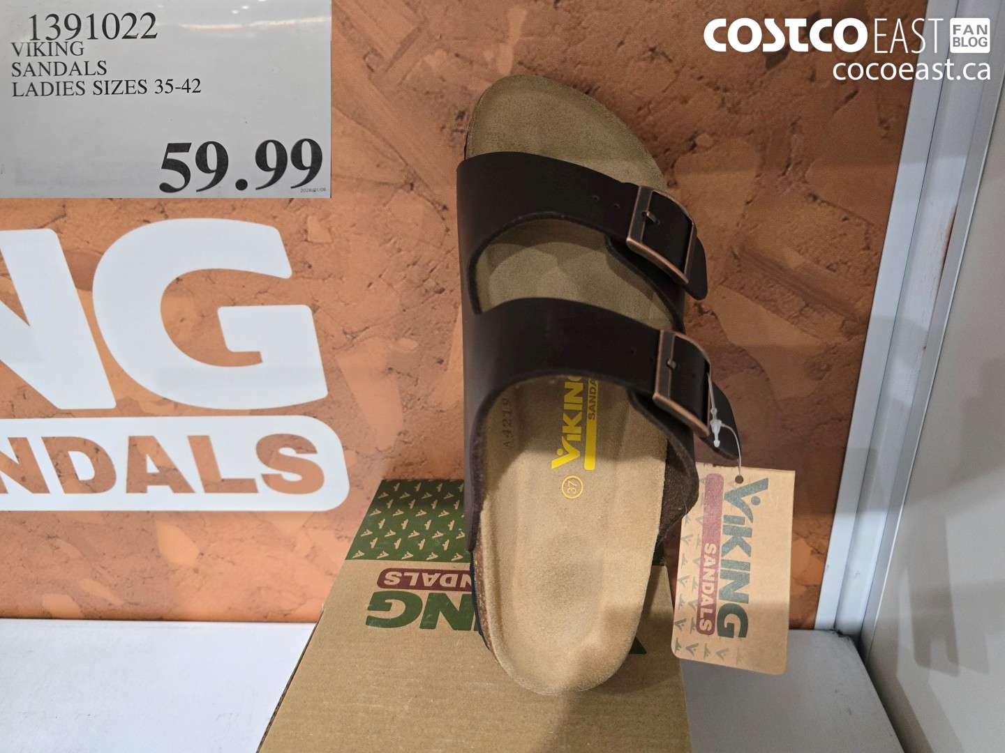 1391022 VIKING SANDALS LADIES SIZES 35-42 $59.99