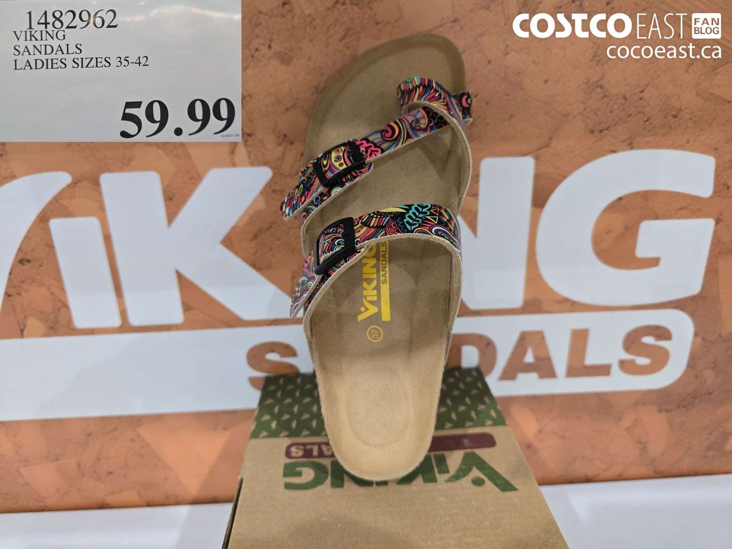 1482962 VIKING SANDALS LADIES SIZES 35-42 $59.99