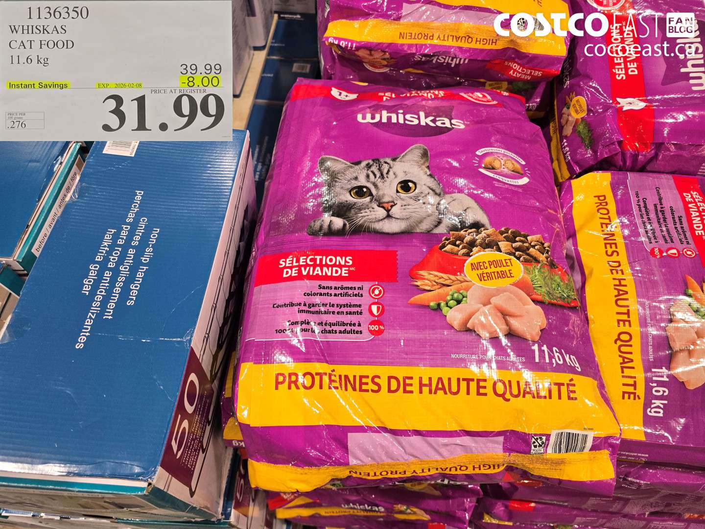 1136350 WHISKAS DRY CAT FOOD 11.6 kg ($8.00 INSTANT SAVINGS EXPIRES ON 2026-02-08) $31.99