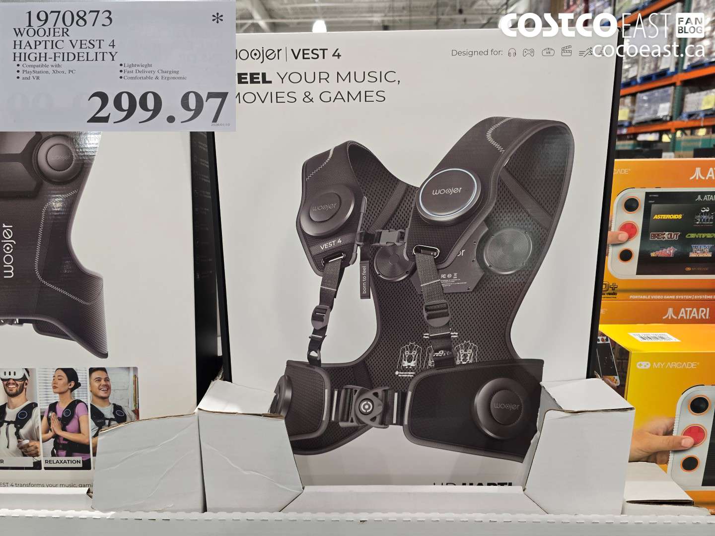 1970873 WOOJER HAPTIC VEST 4 HIGH-FIDELITY $299.97