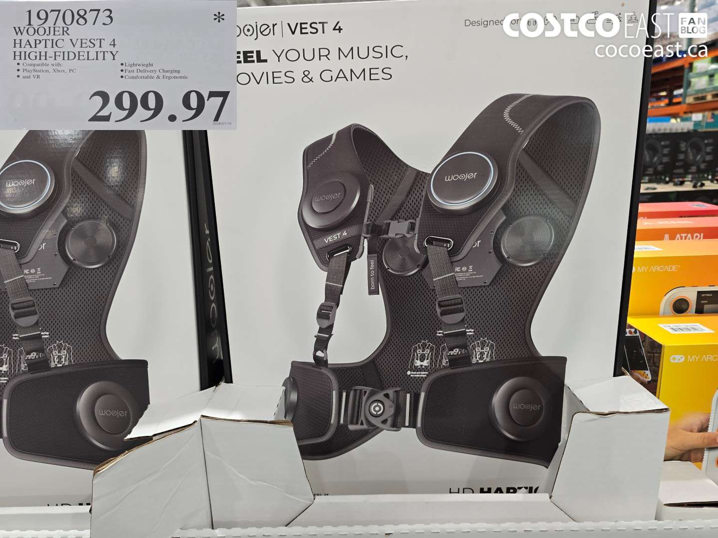 1970873 WOOJER HAPTIC VEST 4 HIGH-FIDELITY $299.97