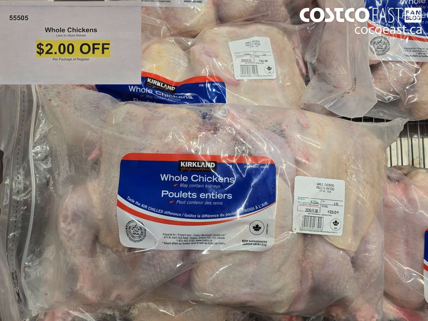 55505 Whole Chickens ($2.00 INSTANT SAVINGS)