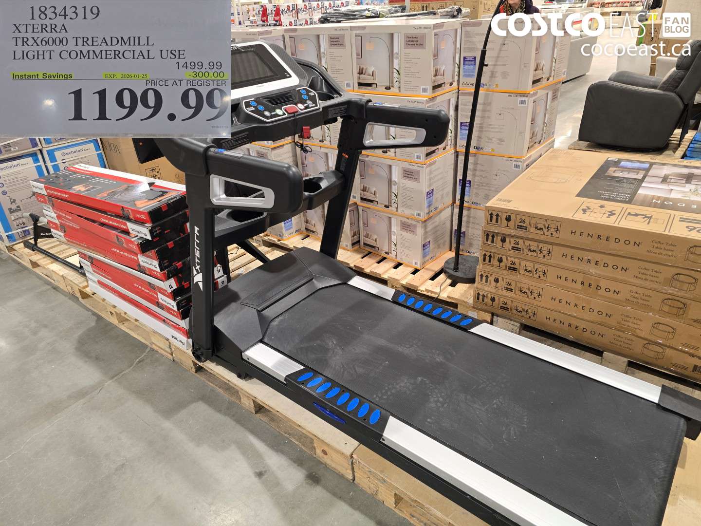 1834319 XTFRRA TRX6000 TREADMILL LIGHT COMMERCIAL USE ($300.00 INSTANT SAVINGS EXPIRES ON 2026-01-25) $1199.99