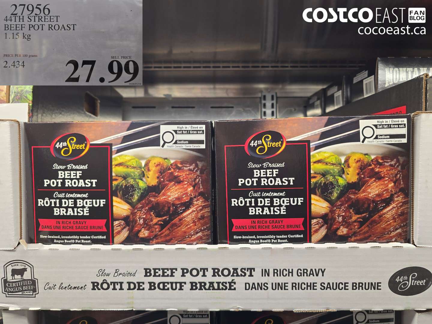 27956 44TH STREET BEEF POT ROAST 1.15 KG $27.99