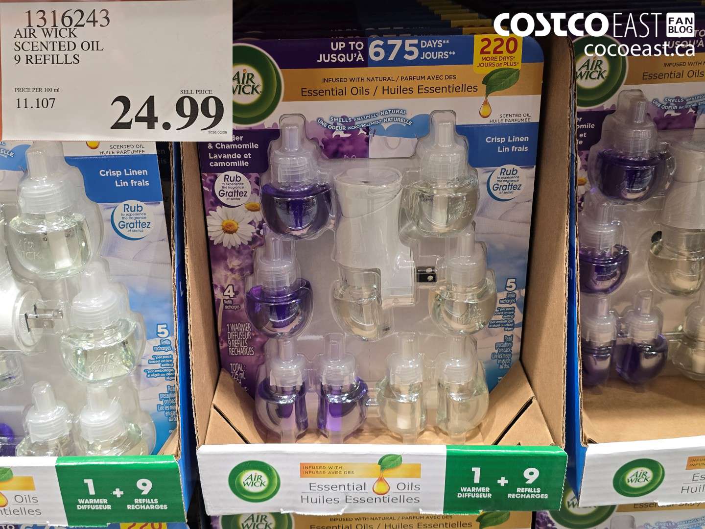 1316243 AIR WICK SCENTED OIL 9 REFILLS $24.99