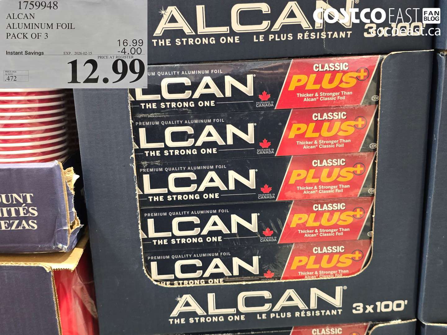 17595948 ALCAN ALUMINUM FOIL PACK OF 3 ($4.00 INSTANT SAVINGS EXPIRES ON 2026-02-15) $12.99
