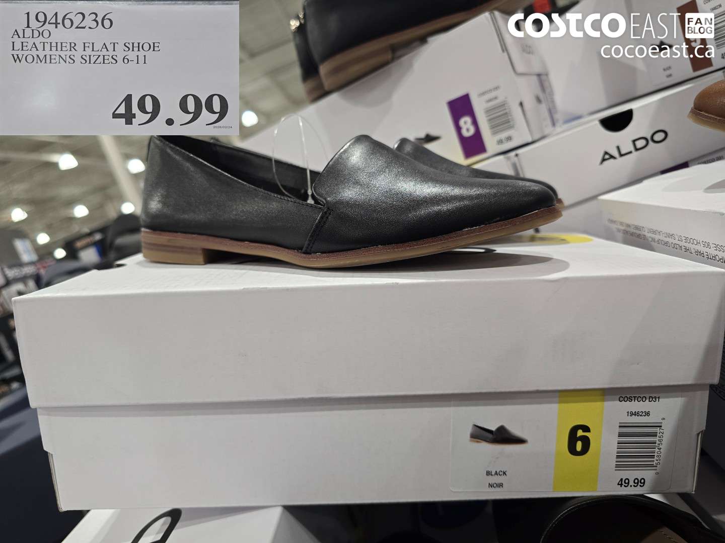 1946236 ALDO LEATHER FLAT SHOE WOMENS SIZES 6-11 $49.99