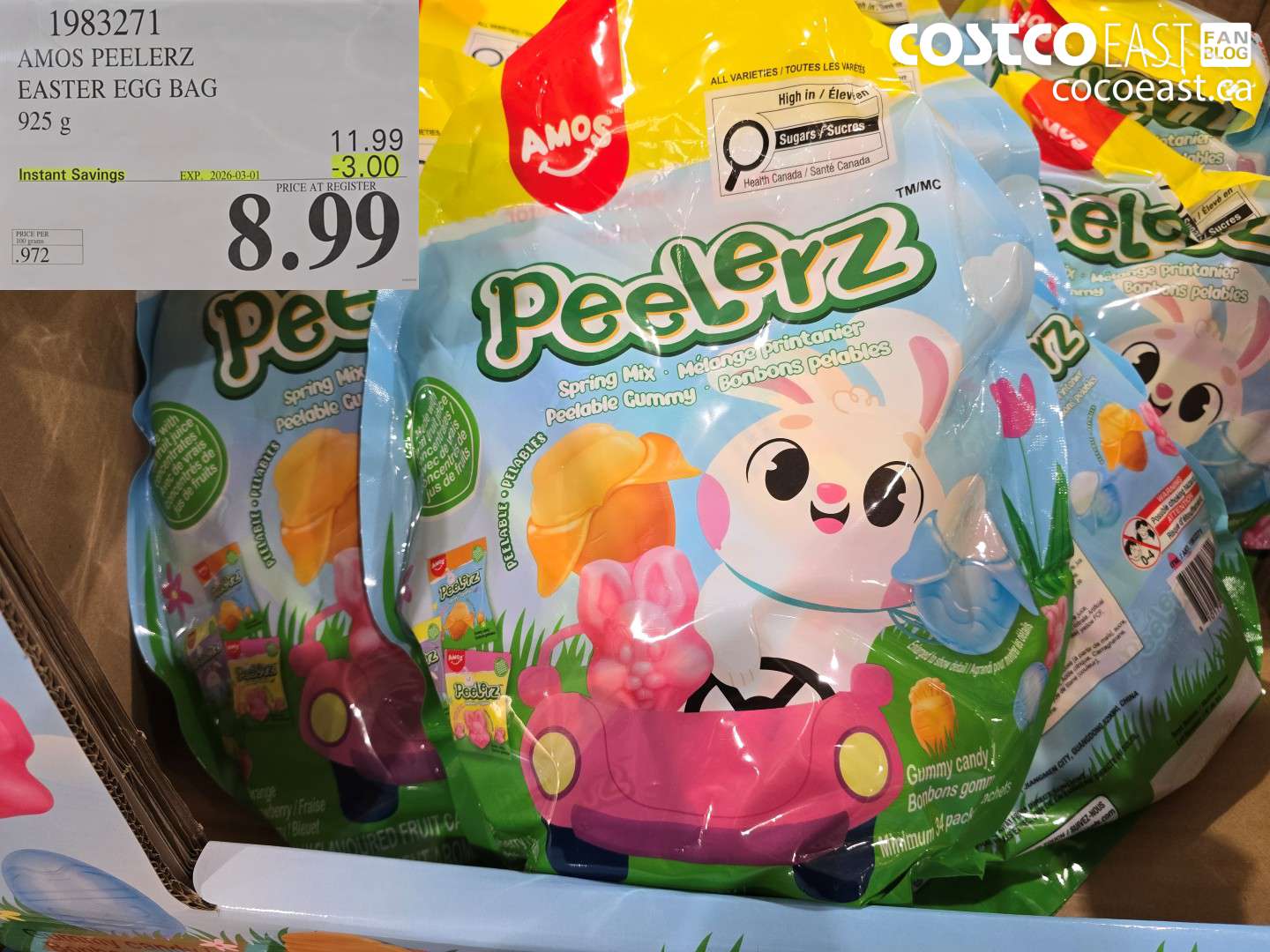 1983271 AMOS PEELERZ EASTER EGG BAG ($3.00 INSTANT SAVINGS EXPIRES ON 2026-03-01) $8.99