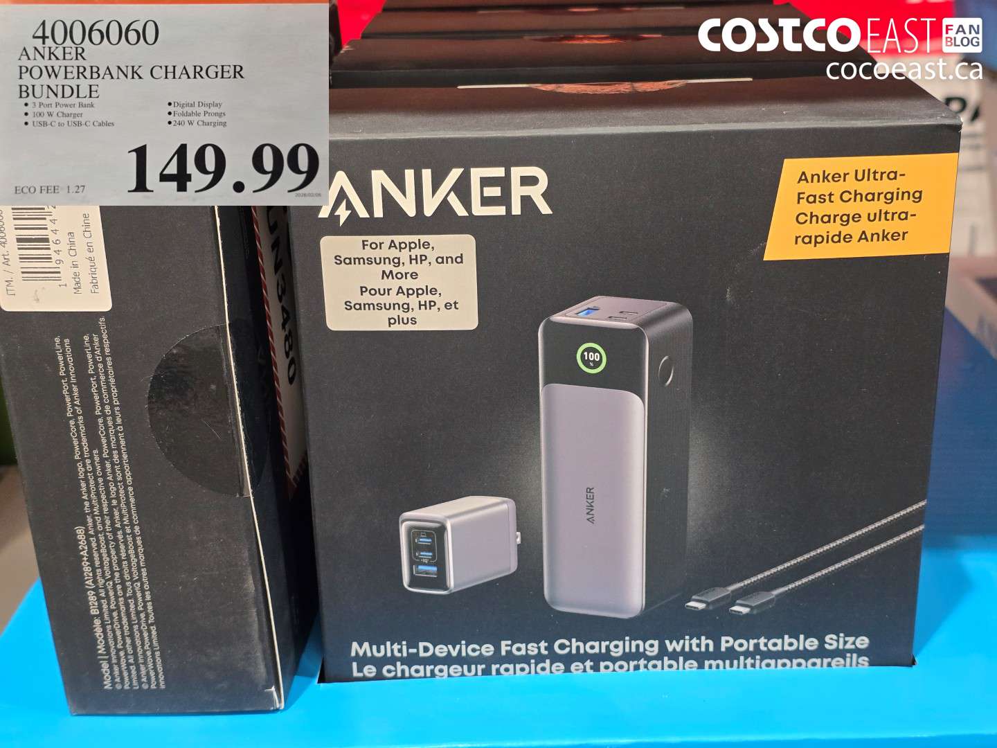 4006060 ANKER POWERBANK CHARGER BUNDLE $149.99