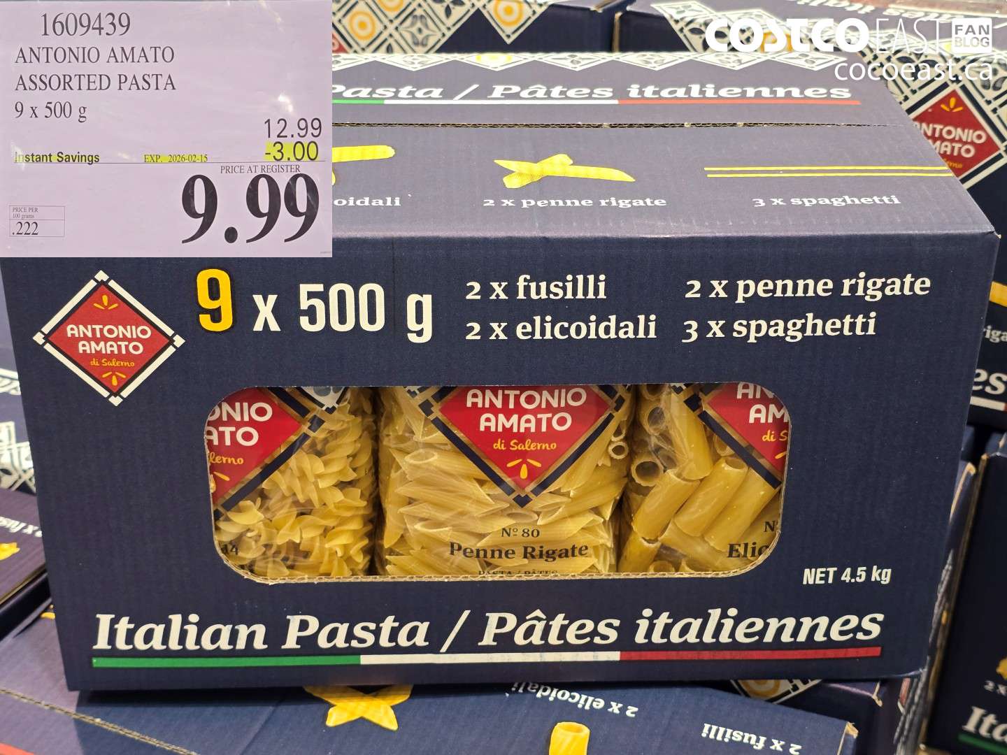 1609439 ANTONIO AMATO ASSORTED PASTA ($3.00 INSTANT SAVINGS EXPIRES ON 2026-02-15) $9.99