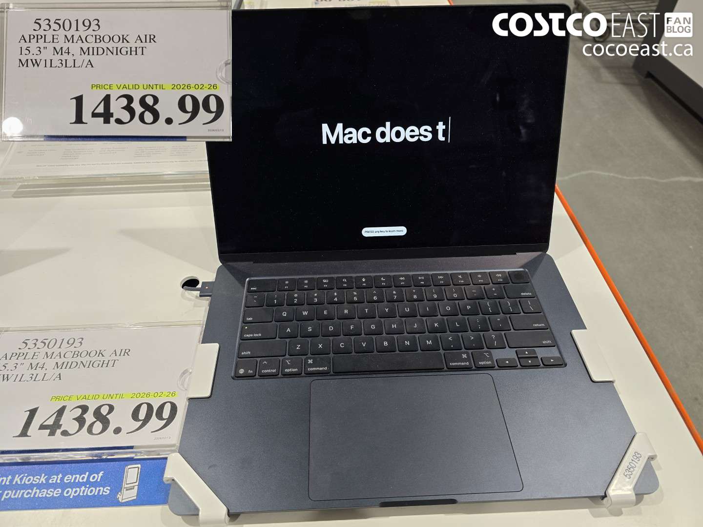 5350193 APPLE MACBOOK AIR 15.3