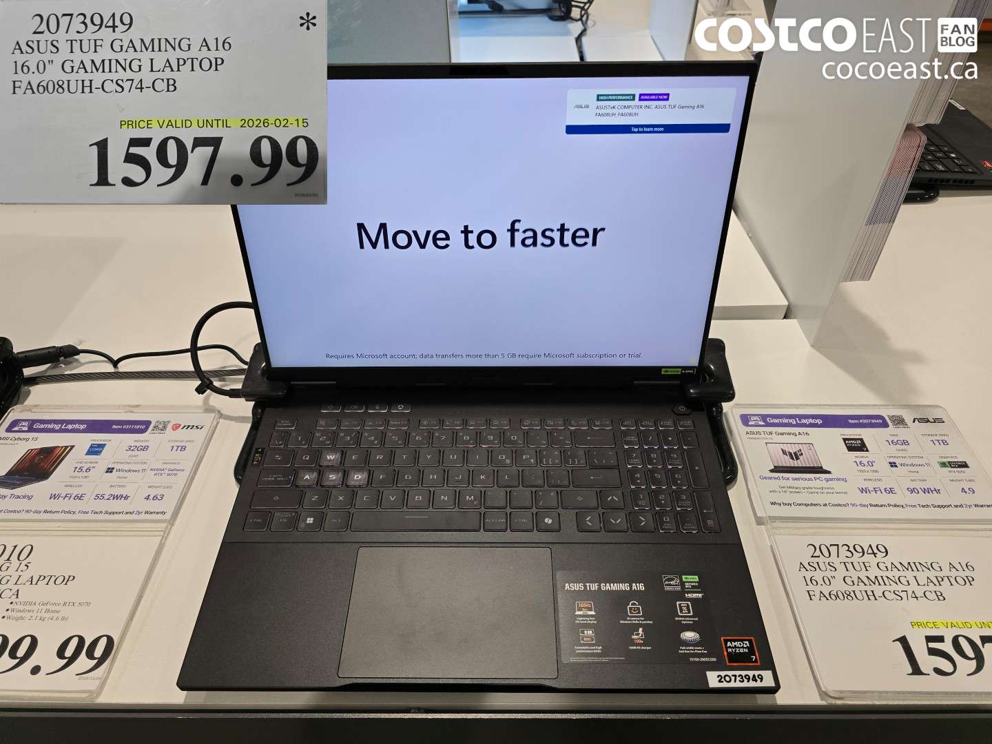 2073949 ASUS TUF GAMING A16 16.0