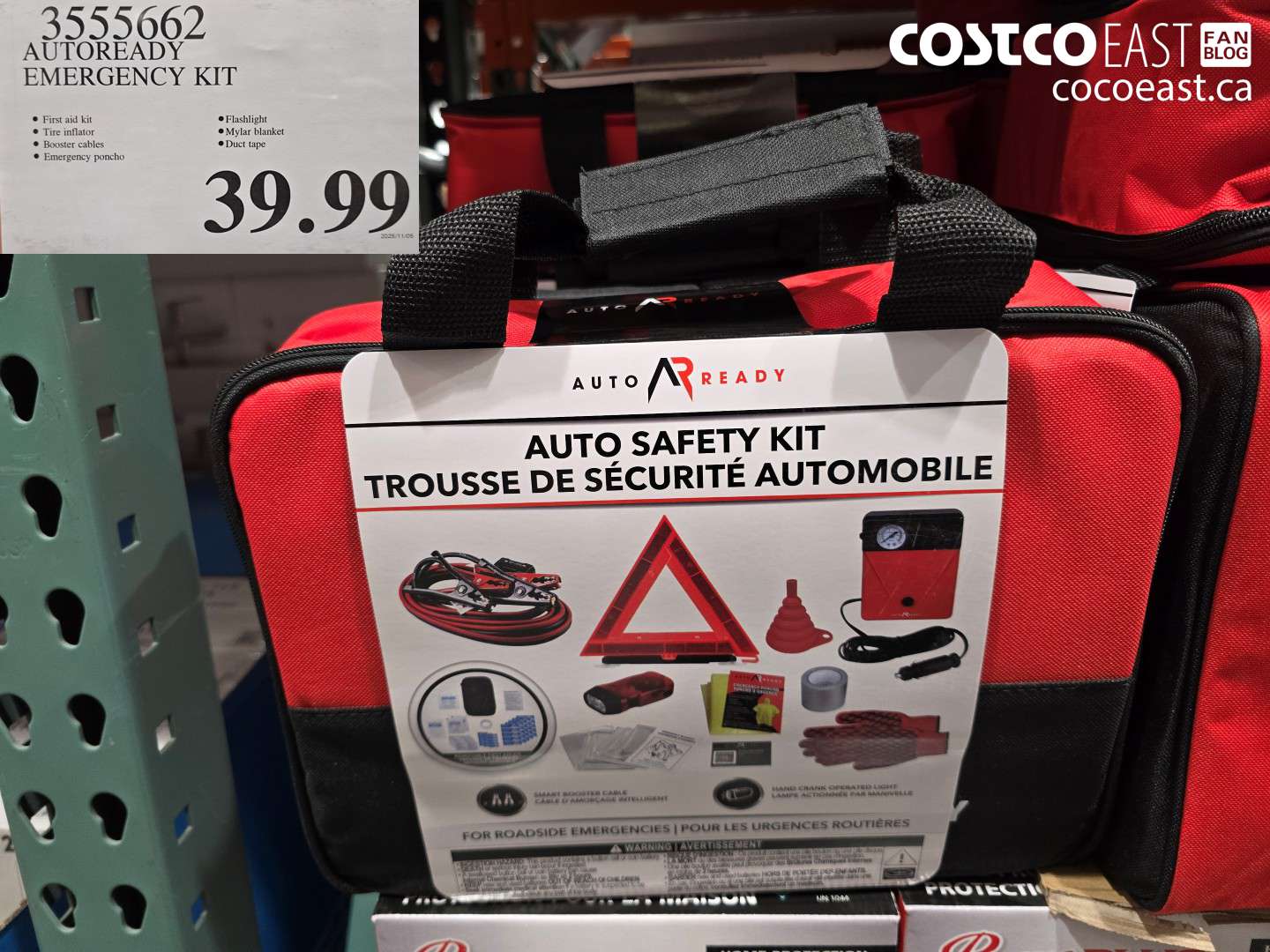 3555662 AUTOREADY EMERGENCY KIT $39.99