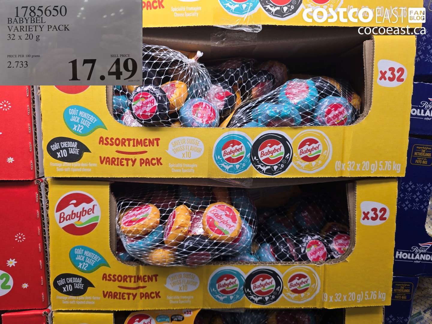 17835650 BABYBEL VARIETY PACK 32 X 20 G $17.49