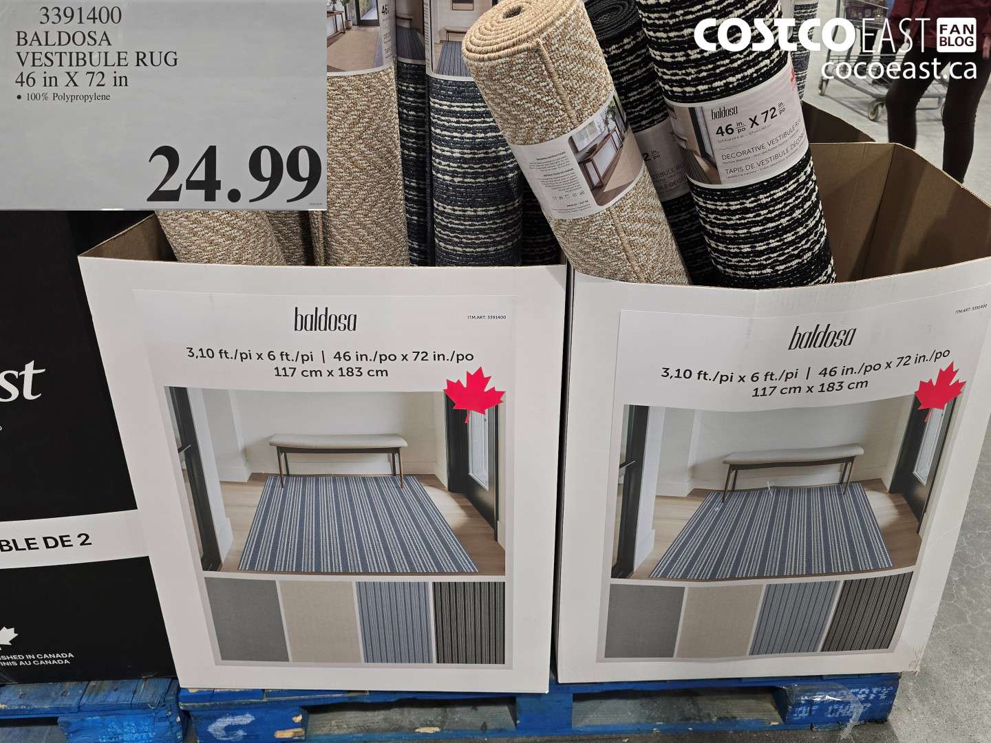 3391400 BALDOSA VESTIBULE RUG 46 in X 72 in $24.99