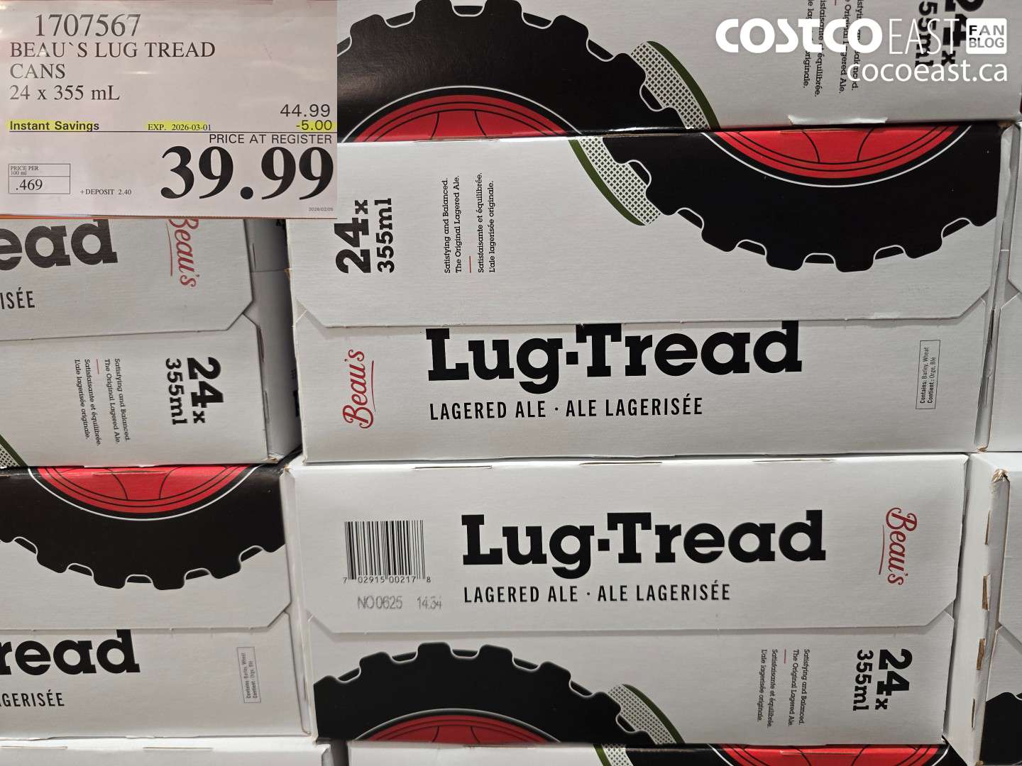 1707567 BEAU'S LUG TREAD CANS ($5.00 INSTANT SAVINGS EXPIRES ON 2026-03-01) $39.99