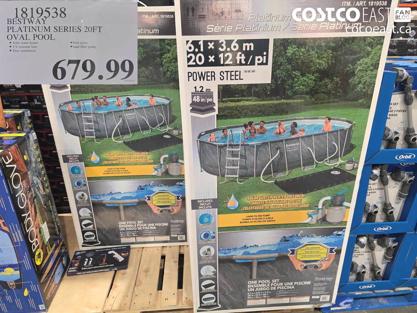 1819538 BESTWAY PLATINUM SERIES 20FT OVAL POOL $679.99