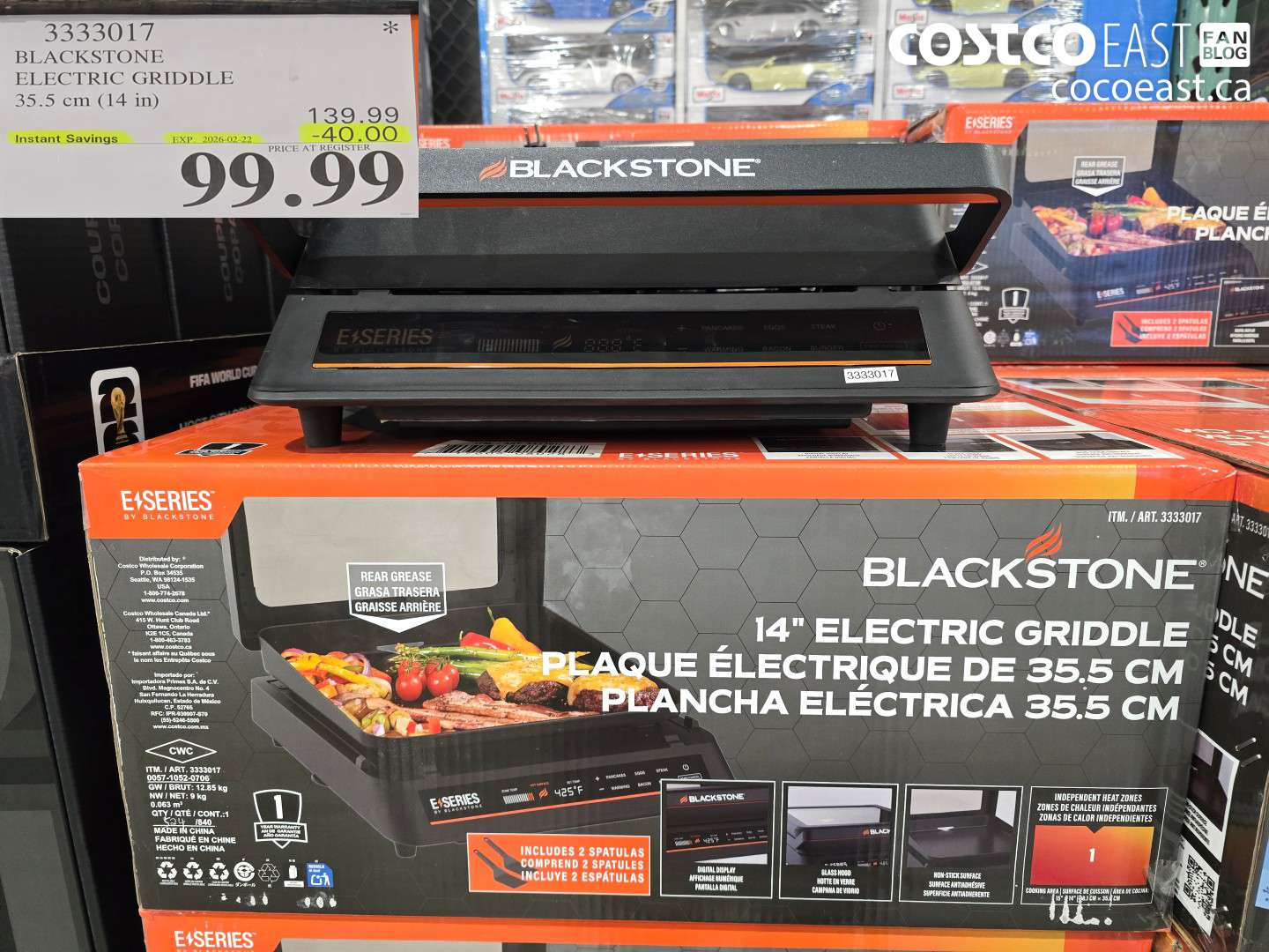 3333017 BLACKSTONE ELECTRIC GRIDDLE 35.5 cm (14 in) ($40.00 INSTANT SAVINGS EXPIRES ON 2026-02-22) $99.99