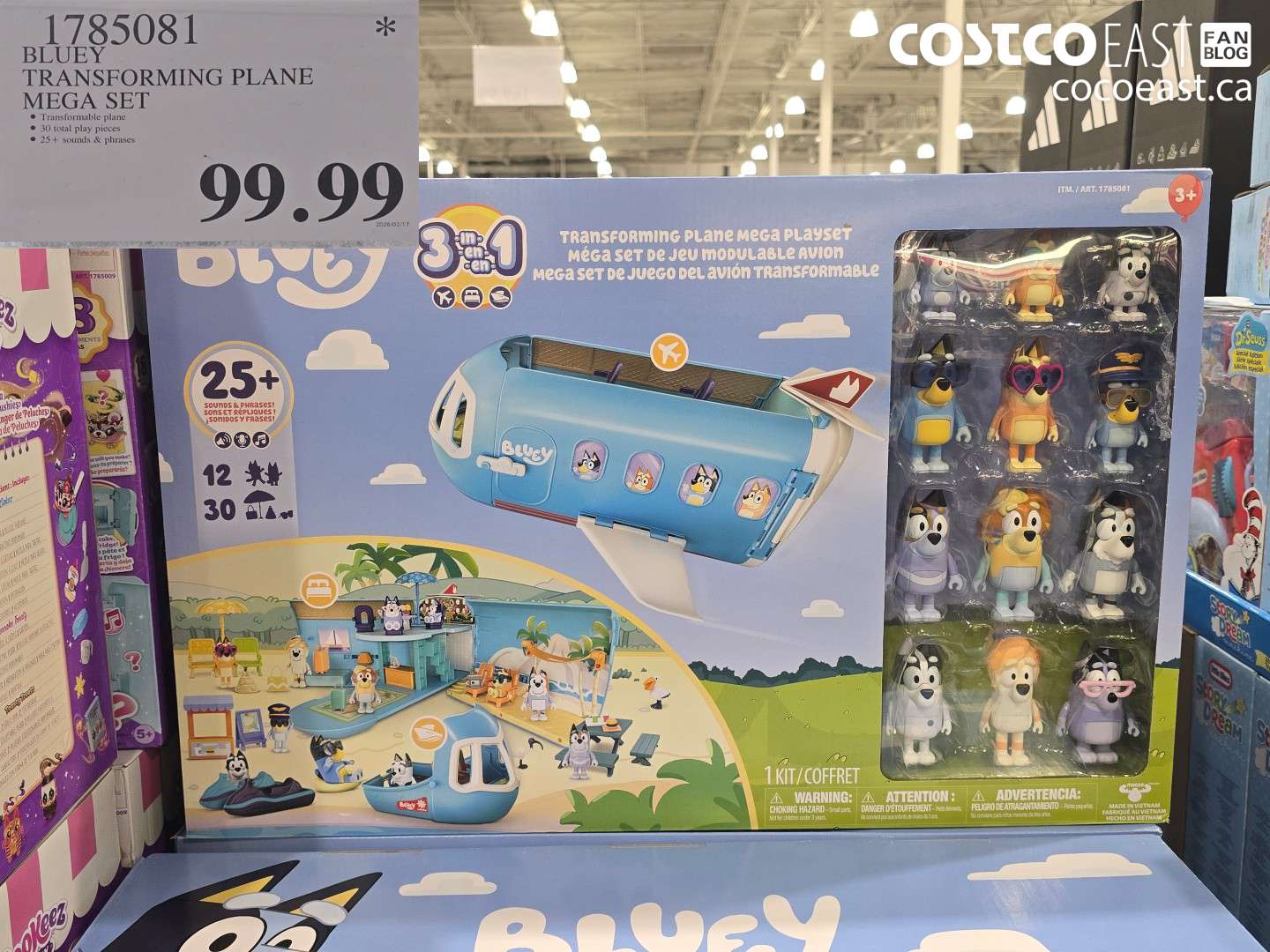 1785081 BLUEY TRANSFORMING PLANE MEGA SET $99.99