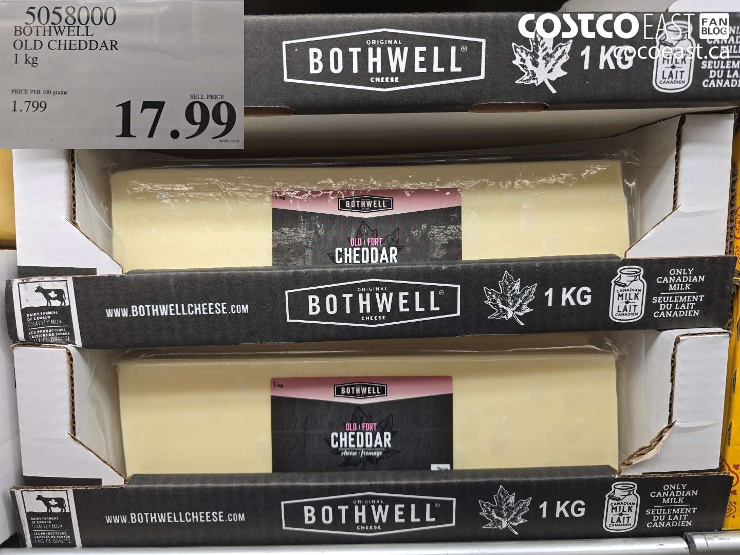 5058000 BOTHWELL OLD CHEDDAR 1 KG $17.99
