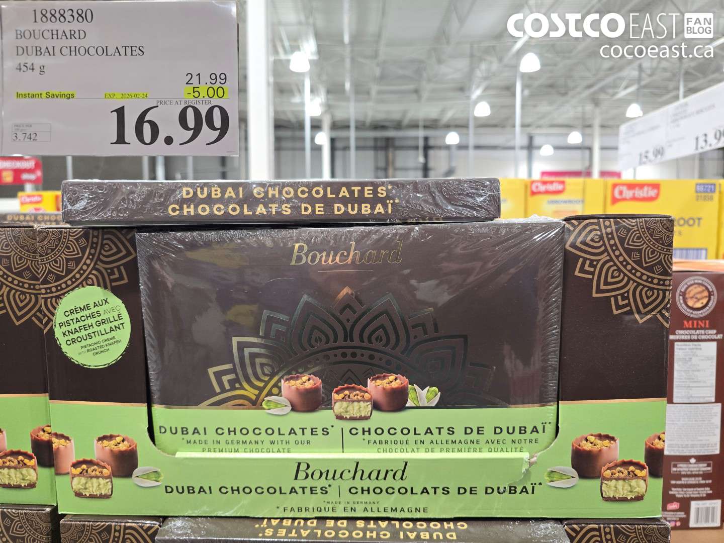 1888380 BOUCHARD DUBAI CHOCOLATES 454 g ($5.00 INSTANT SAVINGS EXPIRES ON 2026-02-24) $16.99