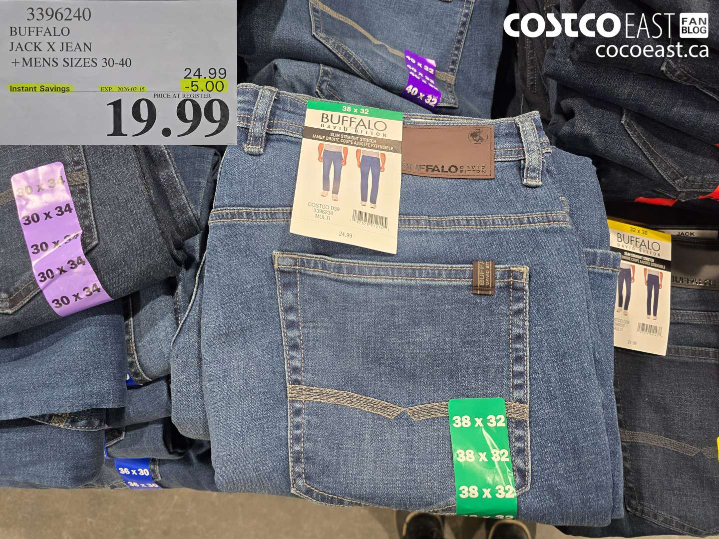 3396240 BUFFALO JACK X JEAN MENS SIZES 30-40 ($5.00 INSTANT SAVINGS EXPIRES ON 2026-02-15) $19.99