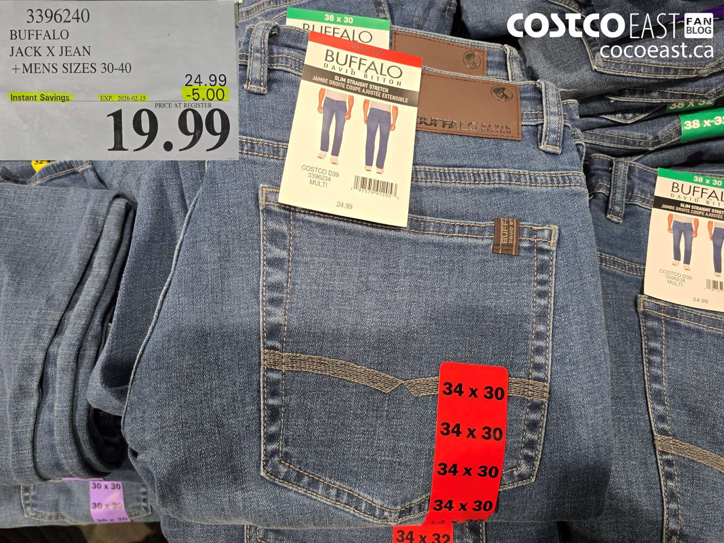 3396240 BUFFALO JACK X JEAN +MENS SIZES 30-40 ($5.00 INSTANT SAVINGS EXPIRES ON 2026-02-15) $19.99