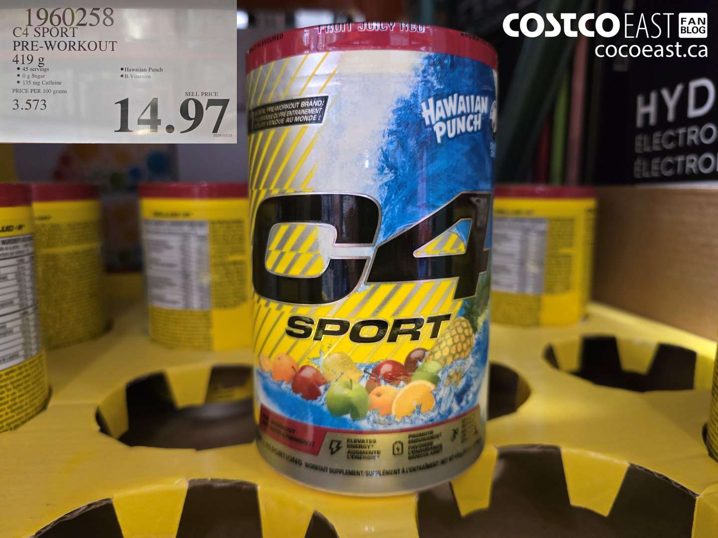 1960258 C4 SPORT PRE-WORKOUT 419 G $14.97