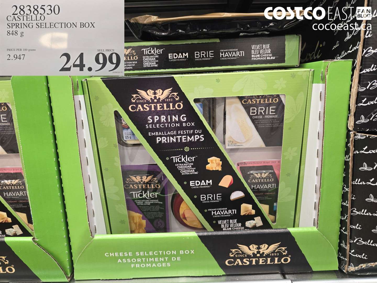 2838530 CASTELLO SPRING SELECTION BOX 848 g $24.99