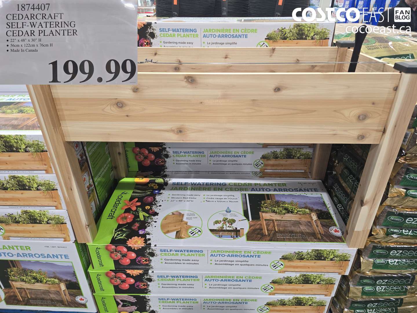 1874407 CEDARCRAFT SELF-WATERING CEDAR PLANTER $199.99