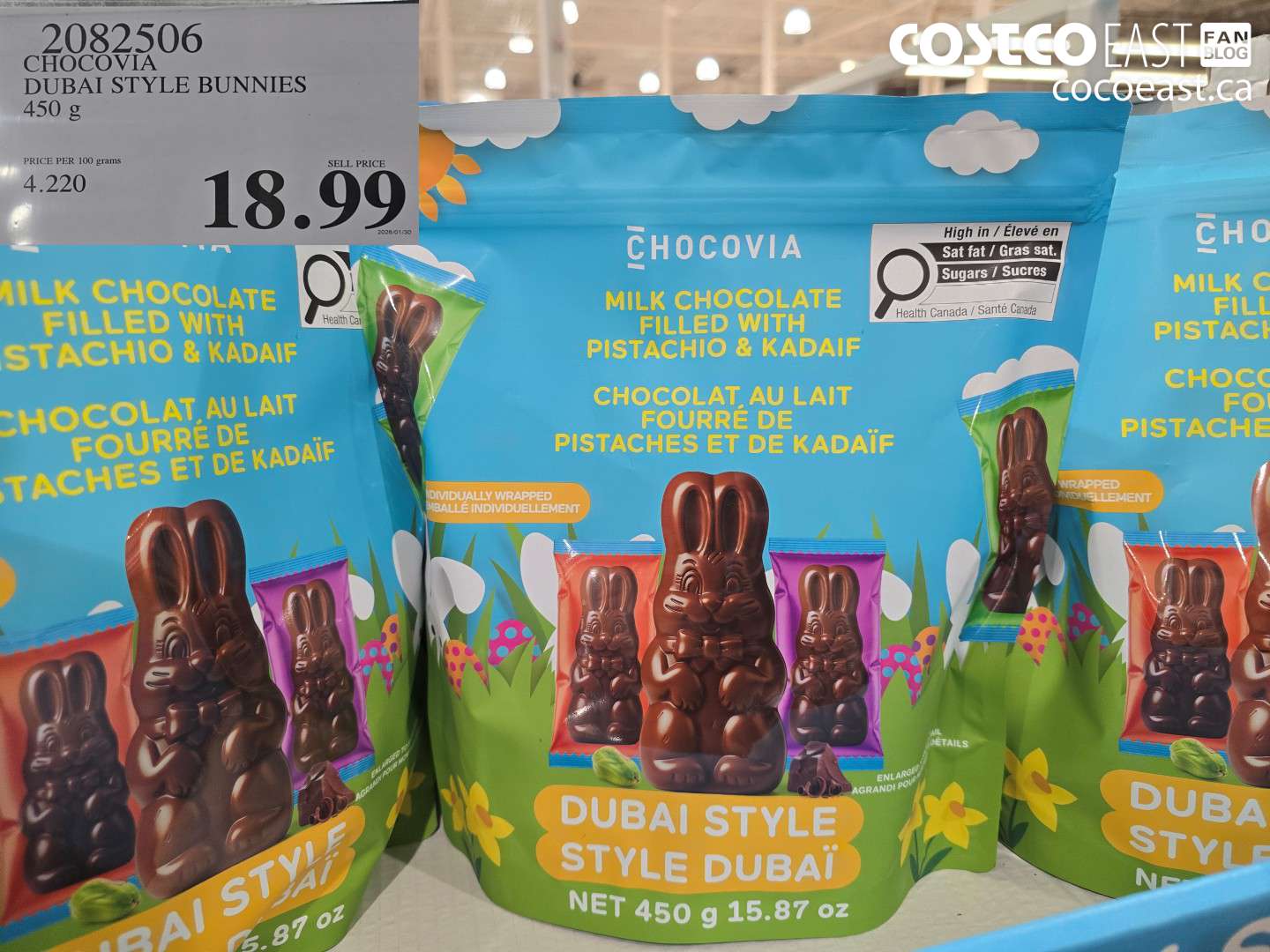 2082506 CHOCOVIA DUBAI STYLE BUNNIES 450 g $18.99