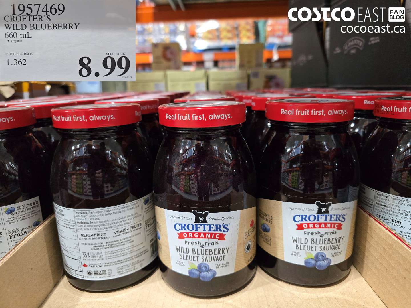 1957469 CROFTER'S WILD BLUEBERRY 660 mL $8.99