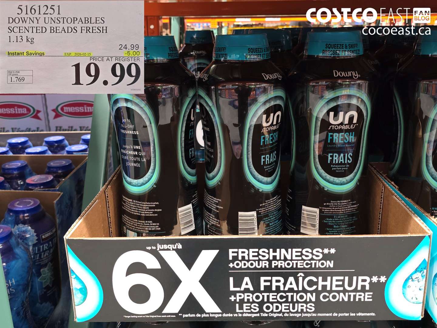 5161251 DOWNY UNSTOPABLES SCENTED BEADS FRESH 1.13 kg ($5.00 INSTANT SAVINGS EXPIRES ON 2026-02-15) $19.99