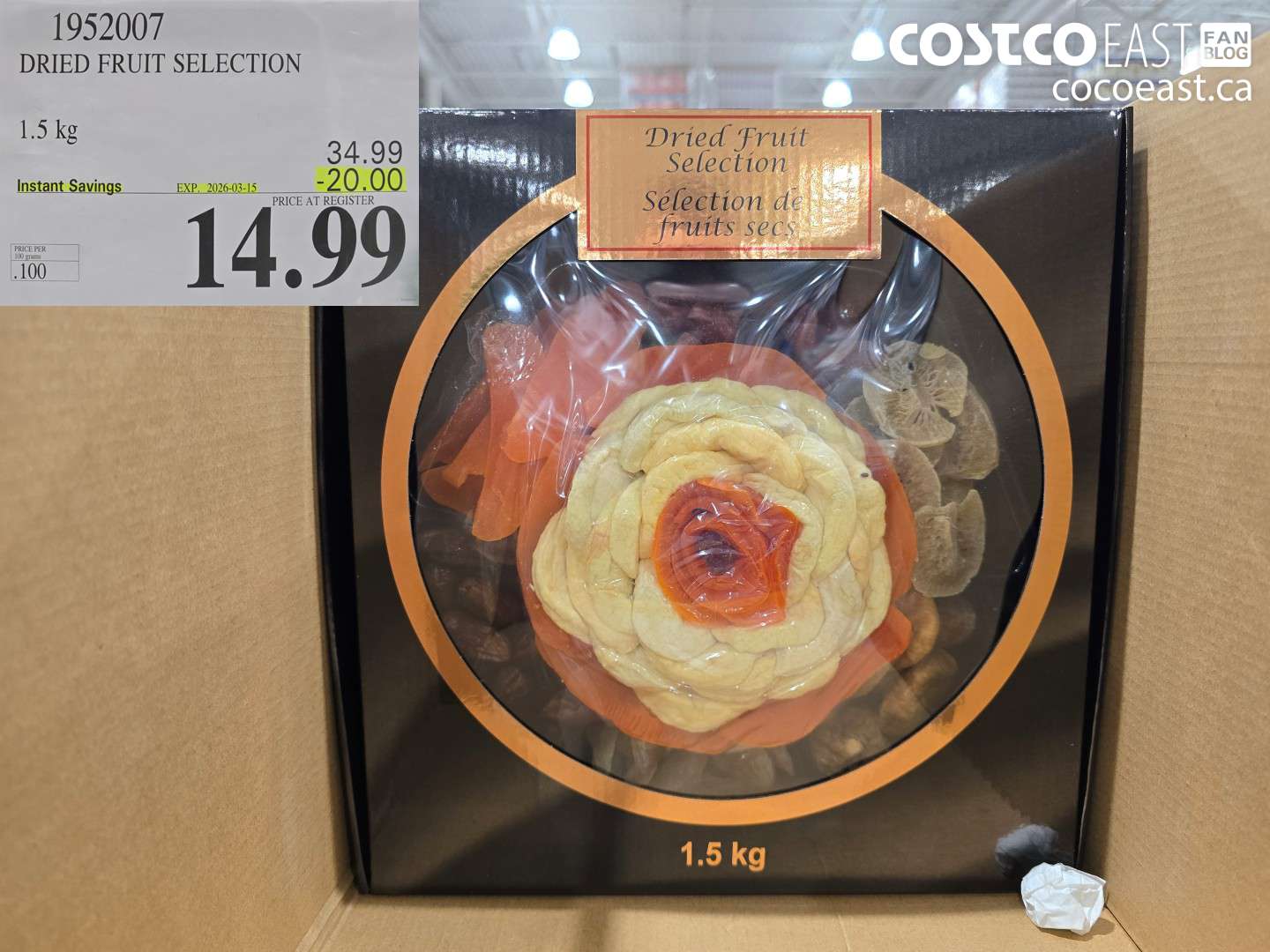 1952007 DRIED FRUIT SELECTION ($20.00 INSTANT SAVINGS EXPIRES ON 2026-03-15) $14.99