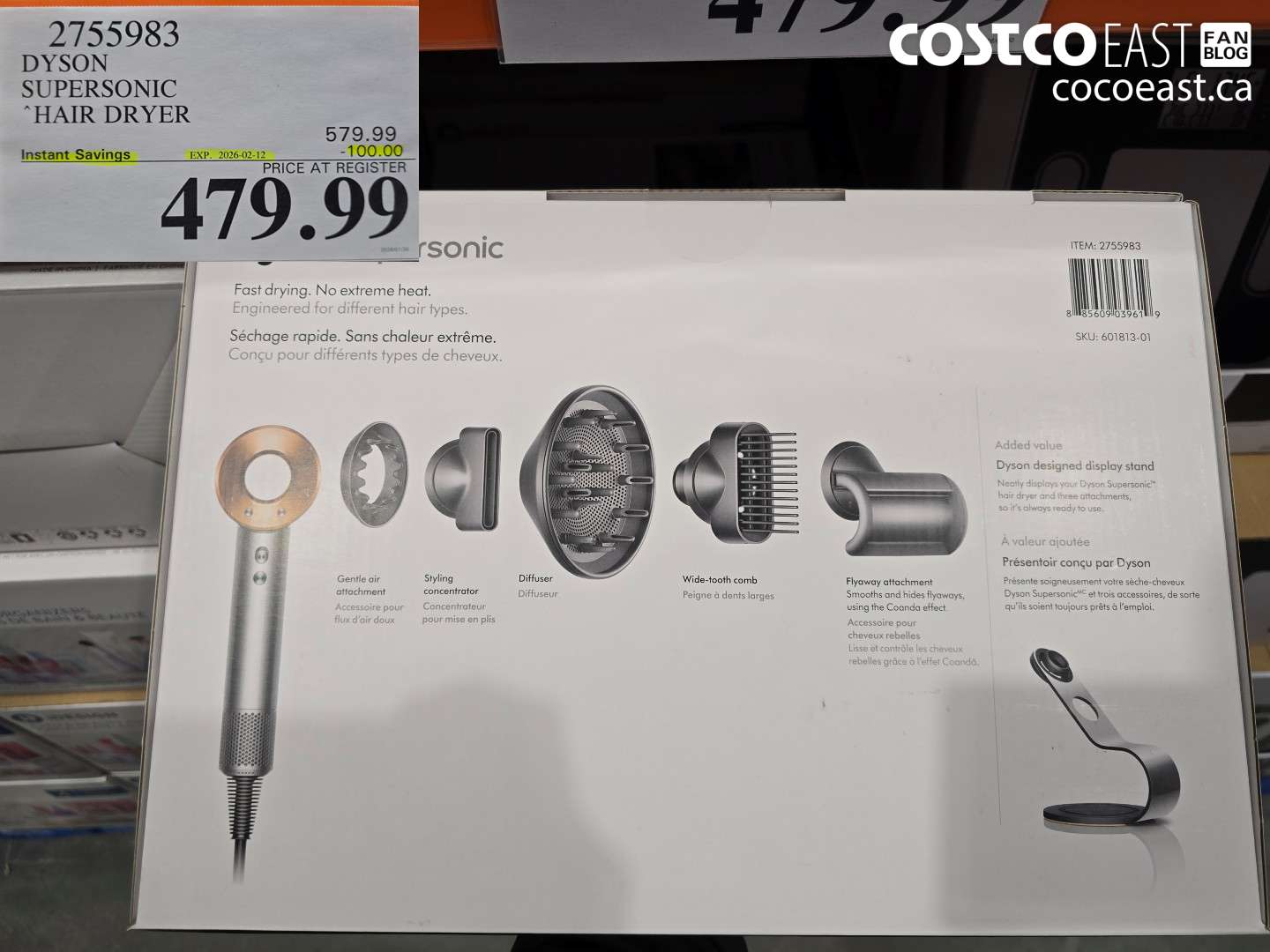 2755983 DYSON SUPERSONIC “HAIR DRYER ($100.00 INSTANT SAVINGS EXPIRES ON 2026-02-12) $479.99