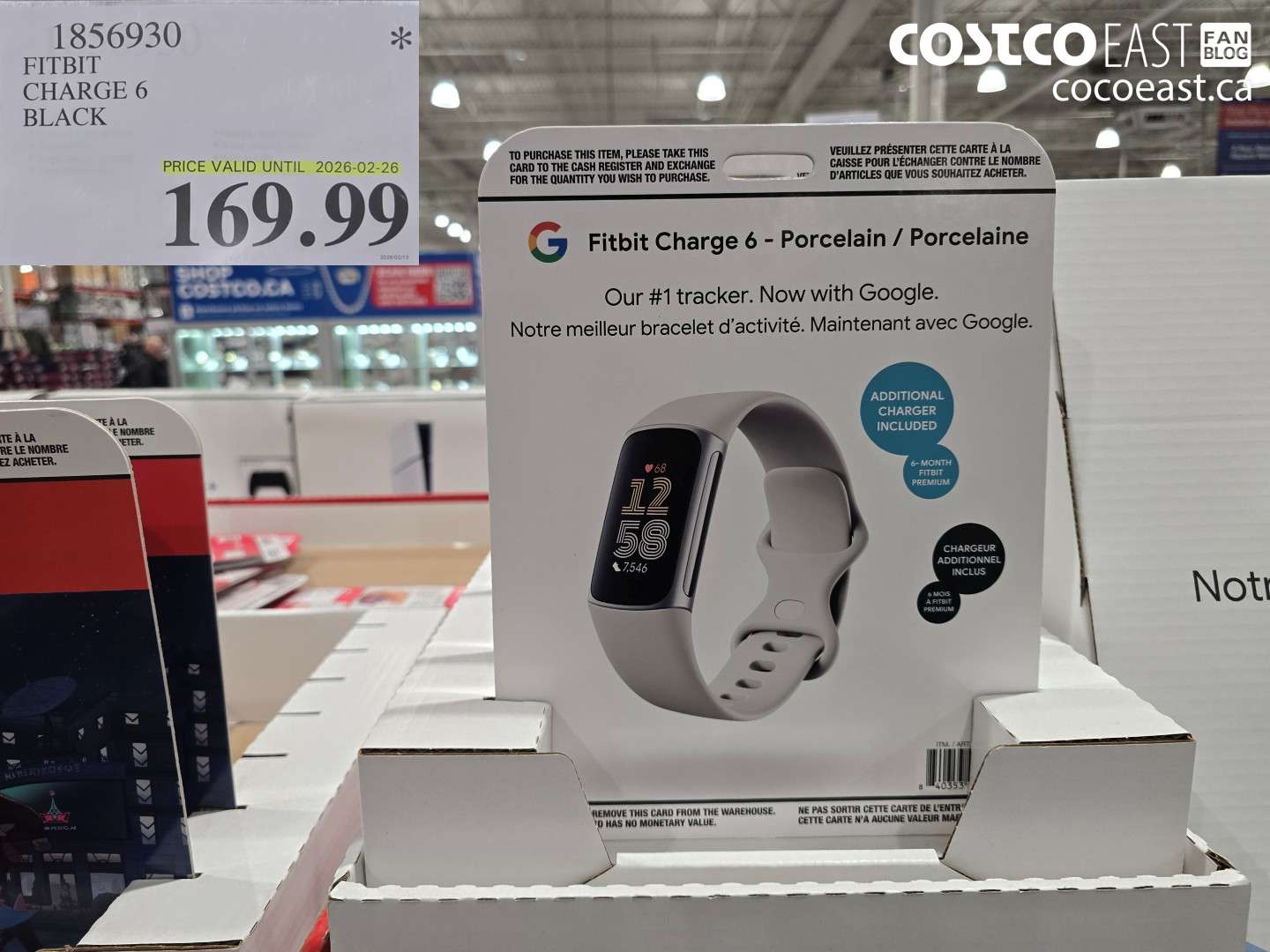 1856930 FITBIT CHARGE 6 BLACK $169.99