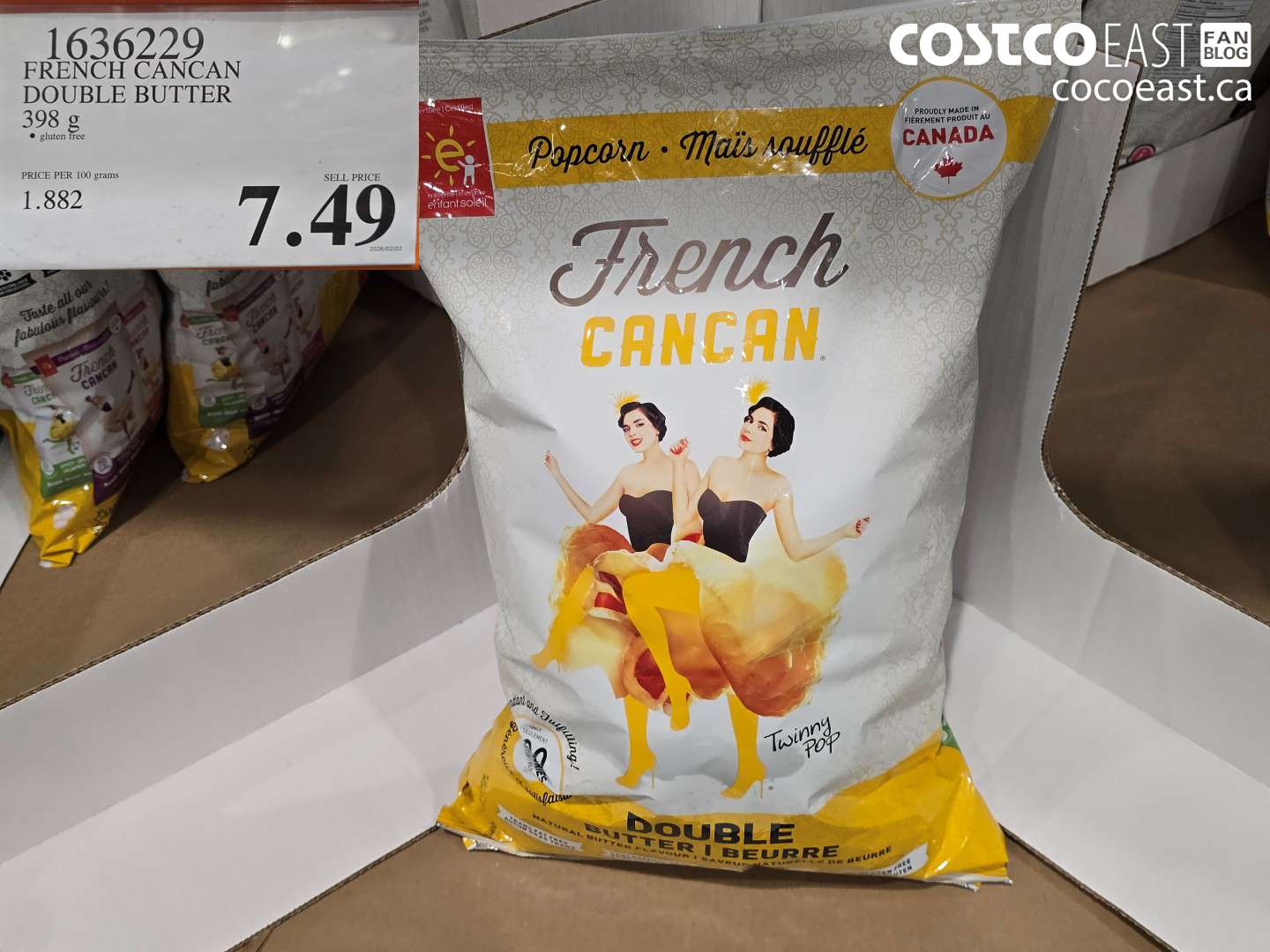 1636229 FRENCH CANCAN DOUBLE BUTTER 398 g $7.49