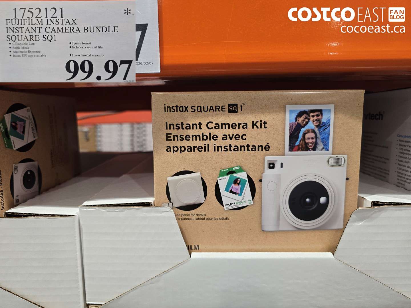 1752121 FUJIFILM INSTAX INSTANT CAMERA BUNDLE SQUARE SQ1 $99.97