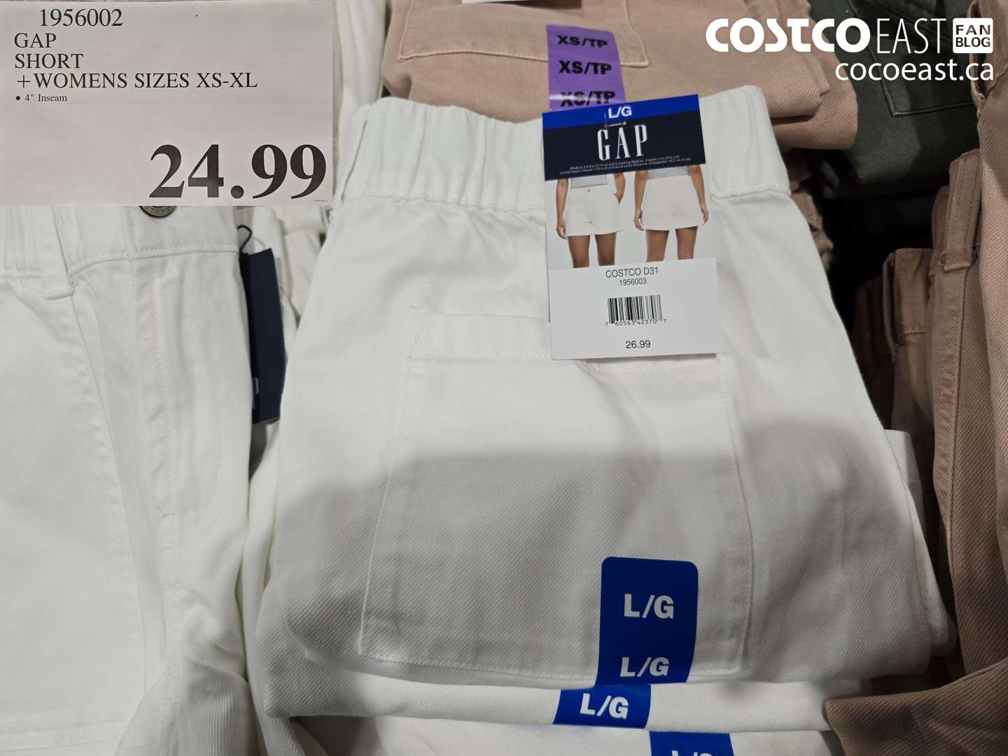 1956002 GAP SHORT + WOMENS SIZES XS-XL $24.99