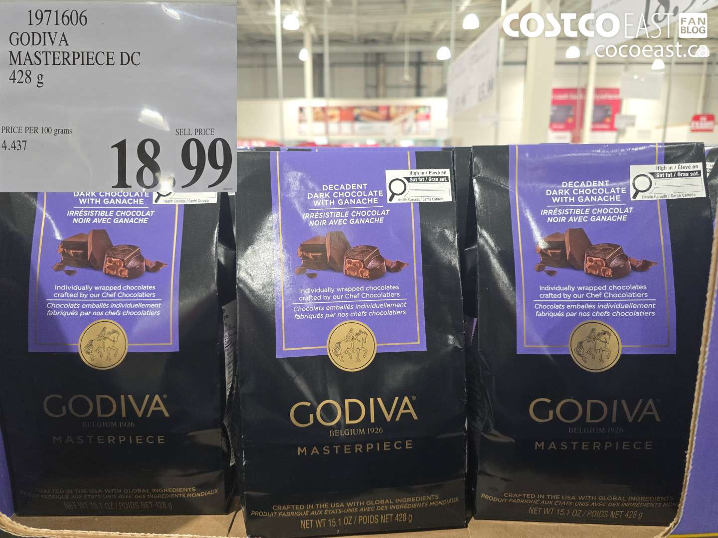 1971606 GODIVA MASTERPIECE DC 428 g $18.99