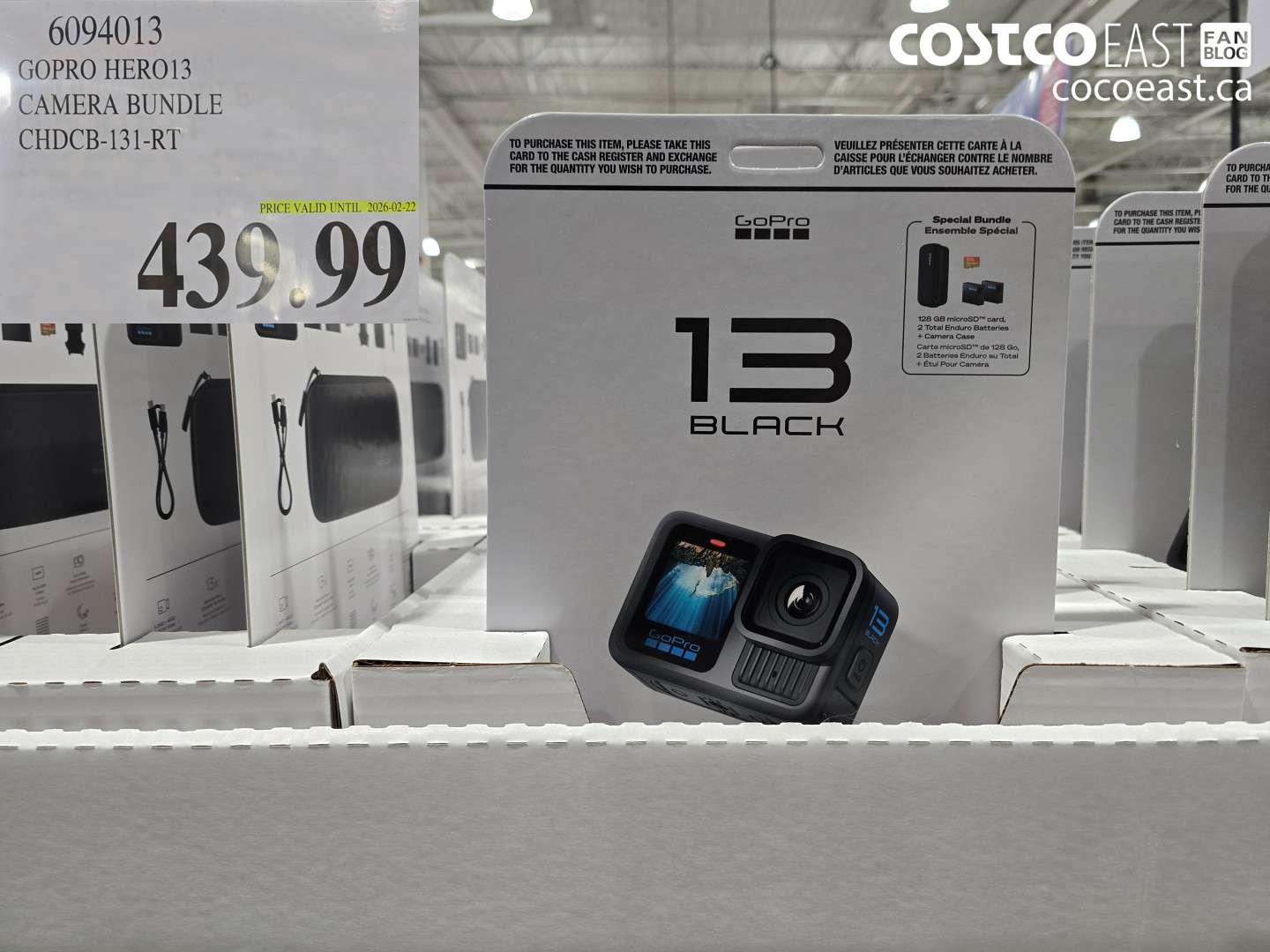 6094013 GOPRO HERO13 CAMERA BUNDLE CHDCB-131-RT $439.99