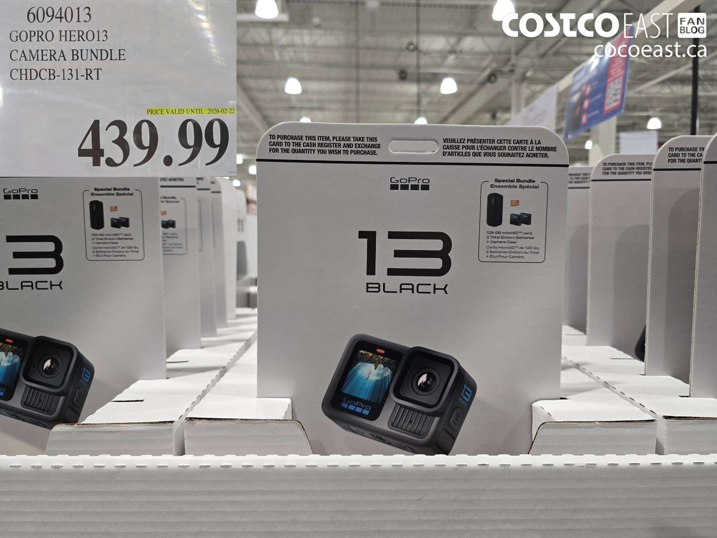 6094013 GOPRO HERO13 CAMERA BUNDLE CHDCB-131-RT $439.99