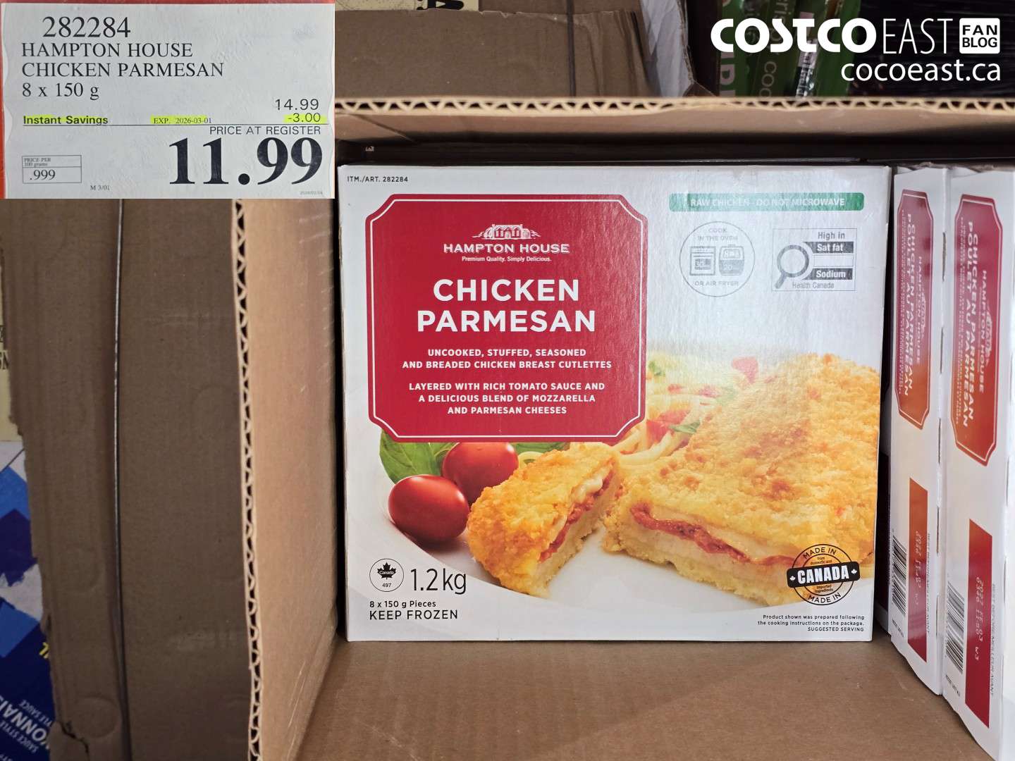 282284 HAMPTON HOUSE CHICKEN PARMESAN ($3.00 INSTANT SAVINGS EXPIRES ON 2026-03-01) $11.99