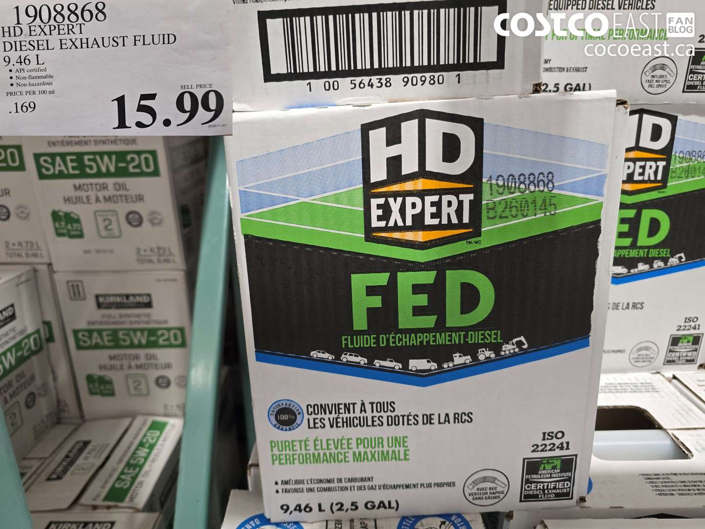 1908868 HD EXPERT DIESEL EXHAUST FLUID 9.46 L $15.99